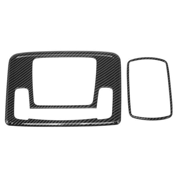 Bisel de recorte de faros Unique Bargains, bisel de faros, cubierta decorativa de faros para Honda Civic 11ª Generación 2023-2024, negro de fibra de carbono, ABS, 1 juego, fila delantera/fila trasera