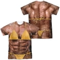 thumbnail image 1 of Lady Bodybuilder (Front - Back Print) - Short Sleeve Shirt - Small, 1 of 2