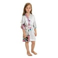 thumbnail image 4 of White Mommy and Me Robes, Floral, Satin Feel, 4 of 11