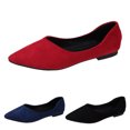 thumbnail image 6 of Oyedens Women Loafers Flats Dress Shoes Comfortable Pointed Toe Slip on Flat Office Work Walking Loafer, 6 of 7