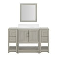 thumbnail image 4 of Linon Blakely Sandstone 31" Vanity Mirror and 2 Floor Cabinet Set, 4 of 6