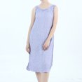 thumbnail image 5 of SWSMCLT Women's Plus Size Nightgown Sleeveless Lounge Sleeping Nightwear Lingerie Dress Soft Comfy Nightdress Slip Chemise Sleepwear Sleep Gown Mid-length Purple 3X, 5 of 5