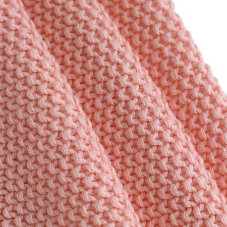 knit blanket throw pink 30" x 40" | Walmart Canada