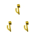 thumbnail image 4 of serony Alloy Easy-to- Side Storage Hook With Exquisite Craftsmanship Aluminum Alloy Hook Half Cover Hook golden 3Set, 4 of 6