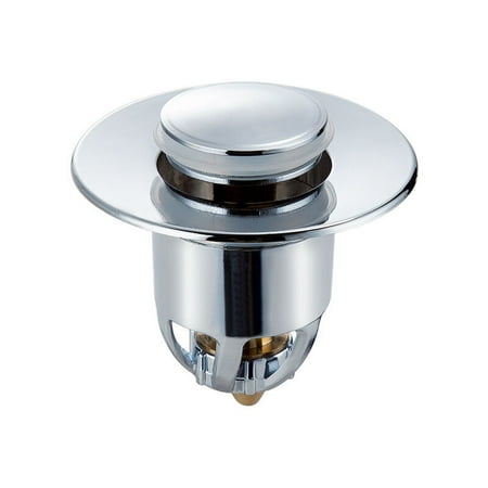 

Pop-Up Sink Drain Universal Sink Plug Stainless Steel Copper Anti-Blocked Popup Drain Filter with Drain Kitchen Bathroom Drain Plug Filter (3440 mm)