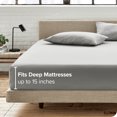 thumbnail image 4 of Bare Home Deep Pocket Fitted Sheet - Ultra-Soft Wrinkle Resistant Microfiber, 4 of 7