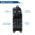 thumbnail image 3 of 1Pcs Front Left Driver Side Power Window Switch for Toyota Tundra Tacoma Window Control Switch No.8482008010/8482004041, Black, 3 of 7