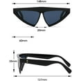 thumbnail image 3 of Sunglasses Triangle Gradient Shades Eyewear Men Women UV400 Shield Sun Glasses, 3 of 6