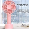 thumbnail image 4 of Ventilador portátil de mano recargable por USB - rosa, 4 of 5