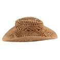 thumbnail image 7 of Unisex Summer Outdoor Hollow Western Cowboy Hats Hand Woven Straw Hat Breathable Beach Jazz Cap Hats, 7 of 7