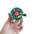 thumbnail image 5 of WIRESTER Green Bicycle Bell Aluminum Alloy Mini Bike Bell With Ring Horn Accessories for Adults Men Women Kids Girls and Boys -Outer Space Records, 5 of 7