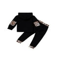 thumbnail image 2 of Baby Boys 2PCS Pants Sets Long Sleeve  Neck Sweatshirt Tops Solid Color Pants Sets, 2 of 6
