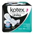 thumbnail image 1 of Toallas femeninas Kotex Unika ultradelgada flujo moderado con alas 10 pzas, 1 of 4