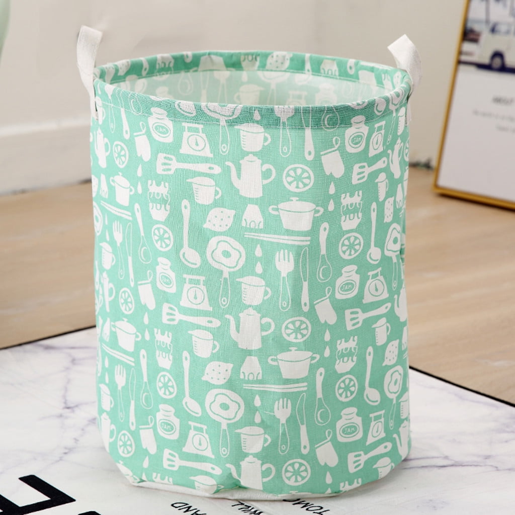 Foldable Washing Clothes Laundry Basket Bag Canvas Up Toy Hamper Bin Storage Bag