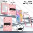 thumbnail image 4 of Tablet Case for Samsung Galaxy Tab S6 Lite 10.4 SM-P613 Kids Protector Tab A 8.0 2019 SM-T290 Shockproof Stand Cover Handstrap (Red black,S6 Lite 10.4 SM-P615), 4 of 7