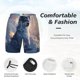 thumbnail image 3 of Balery Cloud Wolf Bañador para hombre, shorts de playa de secado rápido con entrepierna y forro de compresión-Small, 3 of 6