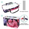 thumbnail image 4 of Fragmented Flowers Large Foldable Oxford Cloth Beach Bag Storage Bin Shopping Basket Cube Organizer, 4 of 7