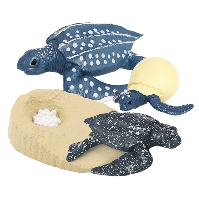 Tachiuwa Simulation Animal Model Child Mini Animal Turtle Growth Cycle PVC Action Figures