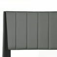 thumbnail image 4 of Homy Casa Cadre de Lit Rembourré avec Rangement pour Chambre, Lit Simple, Gris, 4 of 6