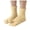 Yellow, variant on WREESH Women's Solid Color Thickened Coral Fleece Split-Toe Socks Casual Above-Ankle Socks Olive Green