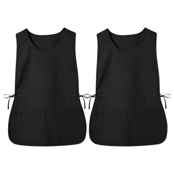 1 par de delantales de peluquero Delantal de cocina Delantal con múltiples bolsillos Delantal de trabajo Delantal ajustable con bolsillos para mujeres y hombres
