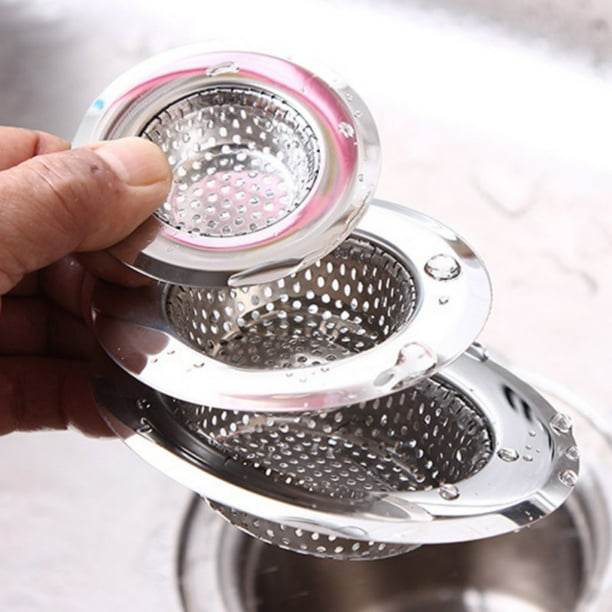 1pc 7/9/11.3cm Metal Flume Filter Mesh Sink Strainer Trap Bath Hair