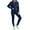 C66/Dark Blue, variant on Vividxx Women's Knit Trousers Suit Set Autumn Winter Fashion Casual Loose Fit Round Neck Ribbed Stretch Comfortable Outfit Fashion