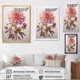thumbnail image 4 of Designart "A Dance Amidst Pink Dahlias" Dahlia Floater Framed Canvas Art Print, 4 of 5