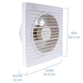 thumbnail image 5 of Extractor de aire Iusa para interiores 25 W blanco, 5 of 5