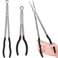 thumbnail image 5 of Evjurcn 2Pcs Hose Pliers 11inch 16inch Electrical Disconnect Pliers O-shaped Hose Clamp Pliers Steel Long Handle Spark Plug Removal Pliers for Electrical Connectors and Cooling Hose Clips, 5 of 6