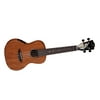 Luna Guitars Solid Wood Concert Acoustic-Electric Ukulele Natural Egret Design
