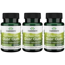 Swanson Full Spectrum Guar Gum 400 mg 60 Caps 3 Pack