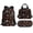 Cartoon Dogs Flowers, variant on Psesaysky Kids School Backpack Set 3-in-1, Sea Turtle Print Inch Lightweight Bookbag with Lunch Bag & Pencil Case for Elementary Middle High School