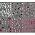 thumbnail image 2 of 6 Sheets Halloween Nail Art Stickers Cute Designs Self-Adhesive Pink Nail Stickers Halloween Pumpkin Acrylic Nails Art Decoration for Women Nails Art Supplies, 2 of 7