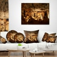 thumbnail image 3 of Designart Dark Cango Caves South Africa - African Landscape Printed Throw Pillow - 18x18, 3 of 4