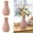 Pink[2Pcs], variant on Djiypn Unbreakable Vase for Flowers, 2Pack Ceramic Look Plastic Vase for Home Decor, Living Room, Centerpieces (Green)
