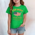 thumbnail image 2 of mgoYE 250th Anniversary Gifts for Girls Boys Girls Boy's 250 Years America Anniversary 250th Independence Day Vintage O-Neck T-Shirt(Green,3-4 Years), 2 of 5
