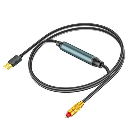 USB to Optical Audios Adapter USB to SPDIF Digital Converters for TV and Computer with 5.1 Channel Stereo Output