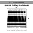 thumbnail image 7 of Creative Products Black Bold Stripes  71x74 Shower Curtain, 7 of 7