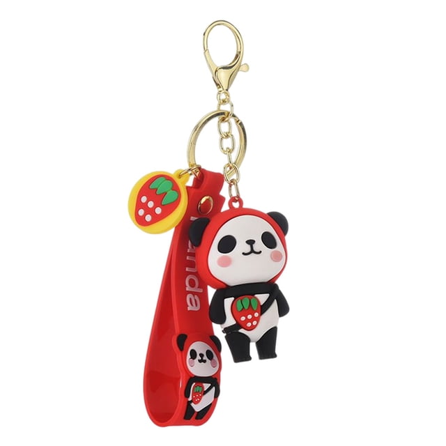 Qarigey y encantador llavero impermeable, figuras de dibujos animados portátiles, colgantes de Metal, llavero, soporte para anillo, colgante de Ropa, zapatos y accesorios Miscelánea Rojo Qarigey AP014149-01