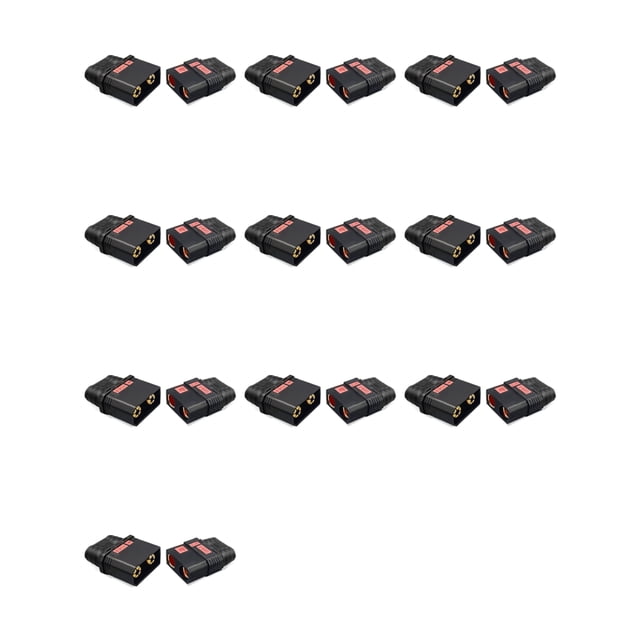 10X Conector de Batería Resistente QS8-S Conector Dorado Antichispas Enchufe de Alimentación Grande para Modelo de Automóvil Dron de Protección de Plantas RC