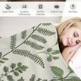 thumbnail image 3 of Nawypu  Leaves Flannel Bed Blanket Floral Pattern in Vintage Style Throw Blanket Lightweight Cozy Plush Blanket for Bedroom Living Rooms Sofa Couch, 3 of 6