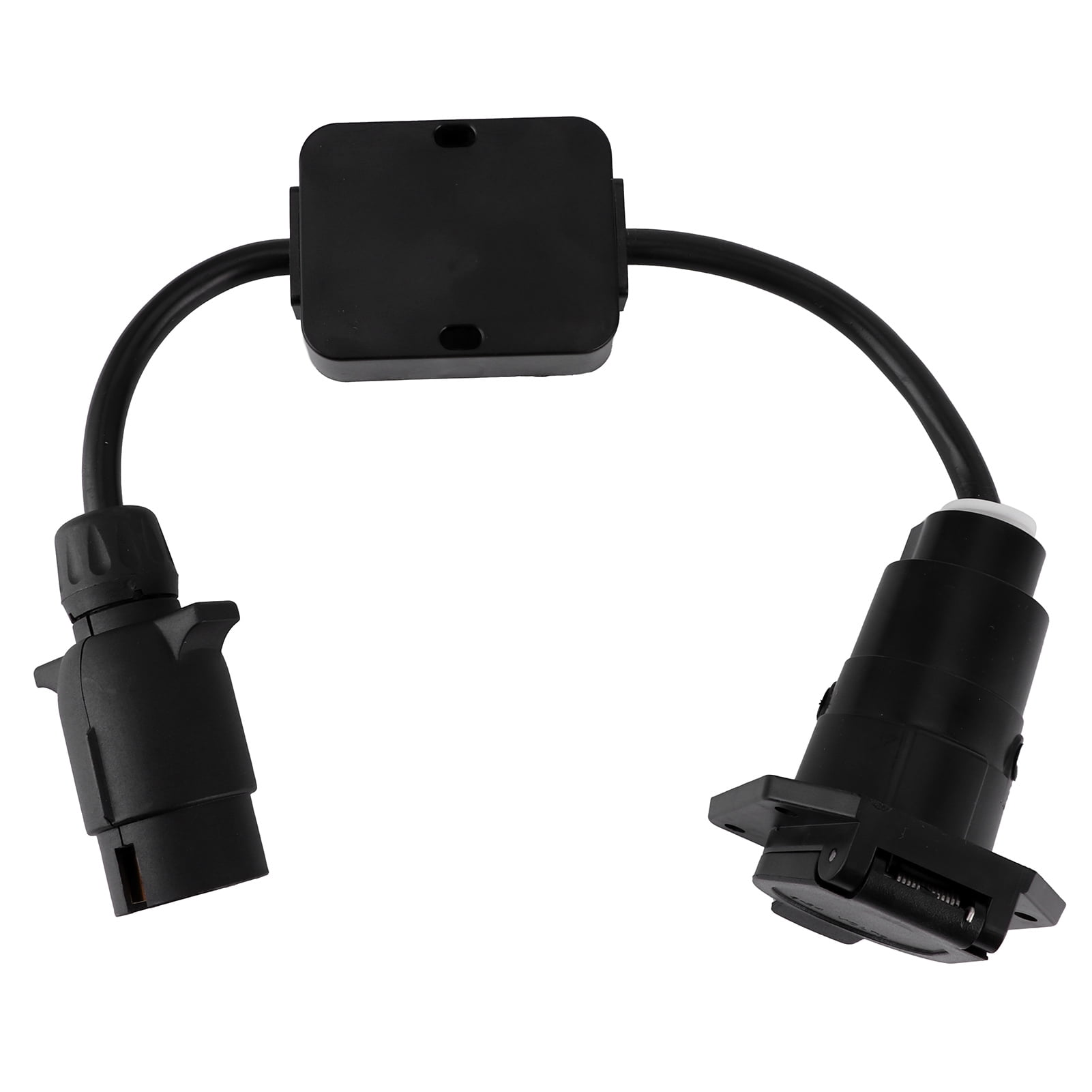 Pin Trailer Connector Light Cable Converter Conversion Adaptor European 7Pin To American 7 Way
