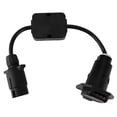 thumbnail image 1 of Herwey Trailer Connector Light Cable Converter European 7‑Pin To American 7 Way Plug, 1 of 8