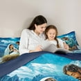 thumbnail image 5 of jejeloiu Oil Painting Full Size Comforter Sets,Christmas Theme Bedding Comforter Set,Happy New Year Bedding Sets For Men Women,Lightweight Room Decor Reversible,3-Piece, 5 of 8