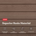 thumbnail image 6 of Keter Darwin 150 Gallon Resin Large Deck Box - Organization and Storage for Patio Furniture, Outdoor Cushions, Garden Tools and Pool Toys, Brown, 6 of 16