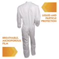 thumbnail image 2 of Ansell KCC38927 KGA35 Liquid and Particle Protection Elastic Wrist and Ankles Coveralls - Large/White (25/Carton), 2 of 4