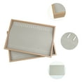 thumbnail image 3 of Unique Bargains Set of 2 Wood Jewelry Trays for Drawers Stackable Girls' Jewelry Organizer Light Brown-Necklace Tray, 3 of 6