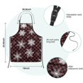 thumbnail image 7 of Red and Black Checkered Christmas Snowflake Pattern Kids Aprons for Girls and Boys,Adjustable Neck Strap Toddler Aprons for Kids Cooking Baking, 7 of 7