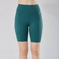 thumbnail image 4 of Pantalones Cortos para Hombre Cintura Elástica con Bolsillos Casual Cintura Alta Levantado Nalgas Ajustado Deportes Correr Medio Pantalones Cortos, 4 of 9